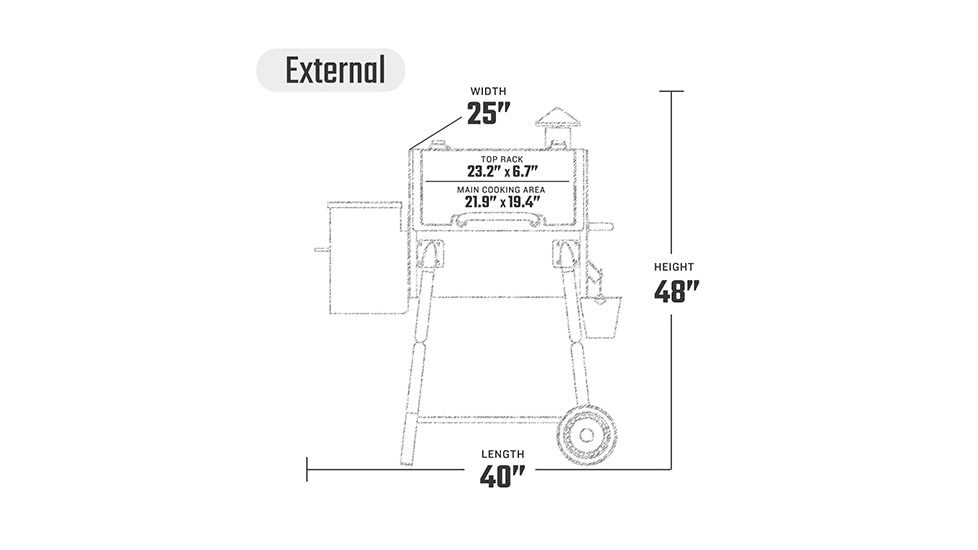 Z Grills ZPG-550A 8-in-1 Wood Pellet Grill, BBQ &amp; Smoker, 40x25x48in, Black, Medium, ZPG-550A