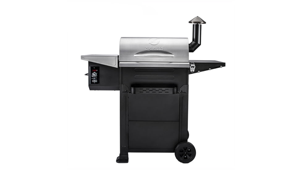 Z Grills ZPG-6002B4E Wood Pellet Grill &amp; Smoker, Sliver/Black, Medium, ZPG-6002B4E