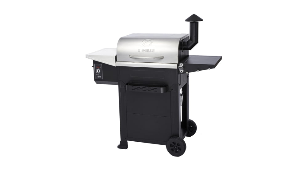 Z Grills ZPG-6002B4E Wood Pellet Grill &amp; Smoker, Sliver/Black, Medium, ZPG-6002B4E
