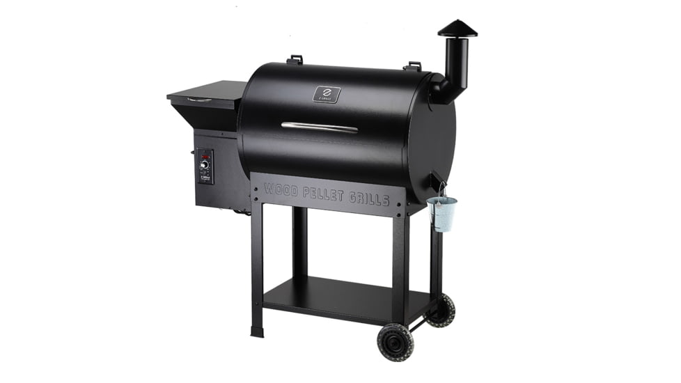 Z Grills ZPG-7002B 8-in-1 Wood Pellet Grill, BBQ &amp; Smoker, Black, Medium, ZPG-7002B