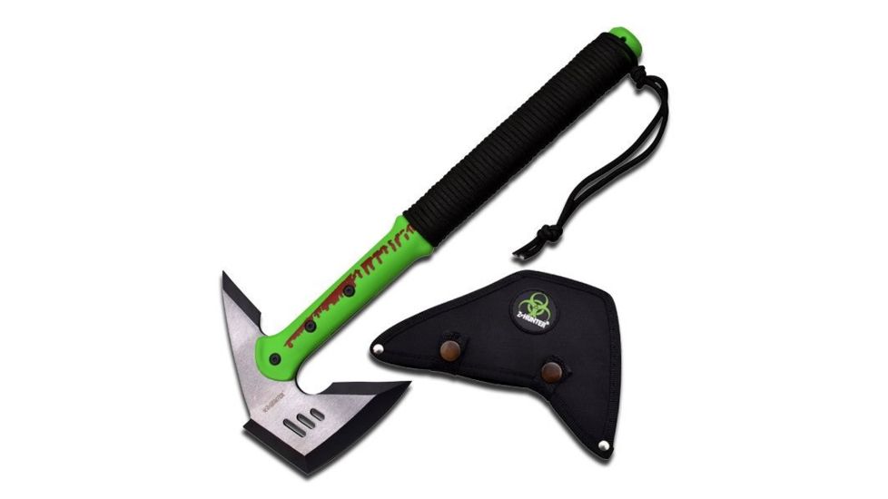 Z-Hunter 16in, Stainless Steel Blade, Black Cord Wrapped Nylon Fiber Handle ZB-AXE1