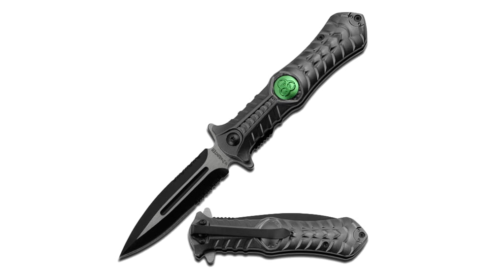 Z-Hunter 4.5in. Grey Biohazard Logo ZB 003GY