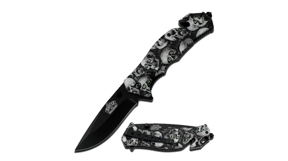 Z-Hunter 4.5in. Grey Skull Knife, Grey MU A001GYSC