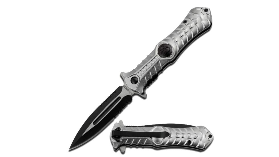 Z-Hunter 4.5in. Silver Biohazard Logo ZB 003S