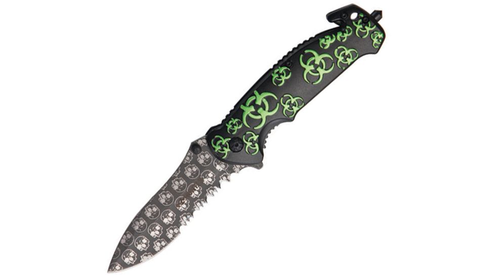 Z-Hunter Laser Skull A/O Rescue Black Knife ZB052BKG