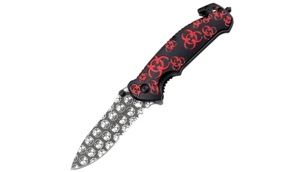 Z-Hunter Laser Skull A/O Rescue Red Knife ZB052BKR