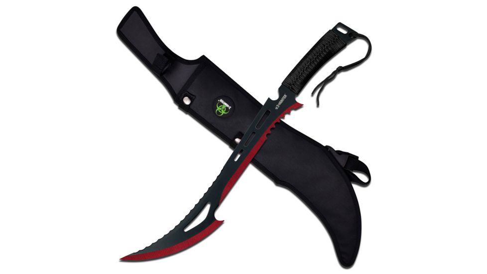 Z-Hunter Machete, 23.75in, Stainless Steel Blade, Black Cord Wrapped Stainless Steel Handle ZB-020BR