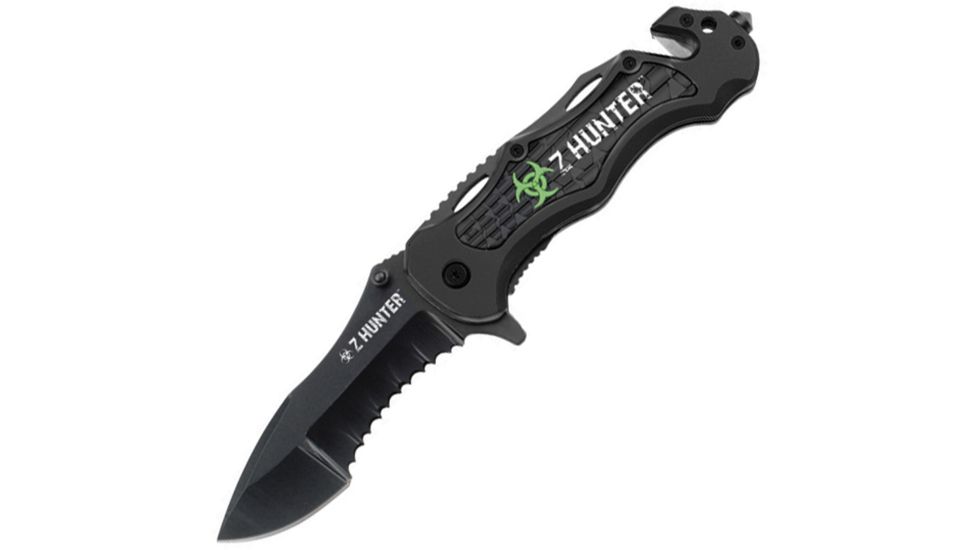 Z-Hunter Rescue Linerlock A/O Black Knife ZB018BK