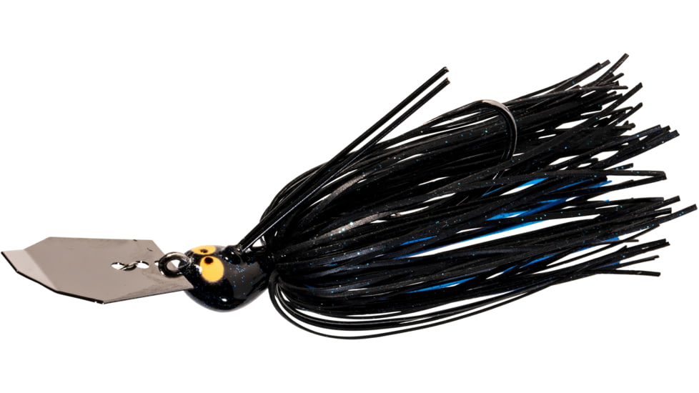 Z-man Crosseyez Chatterbait 1/2oz, Black/Blue, CBCE12-02