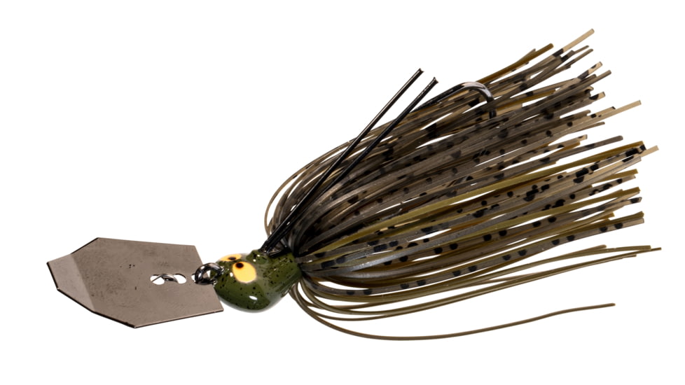 Z-man Crosseyez Chatterbait 1/2oz, Green Pumpkin, CBCE12-03