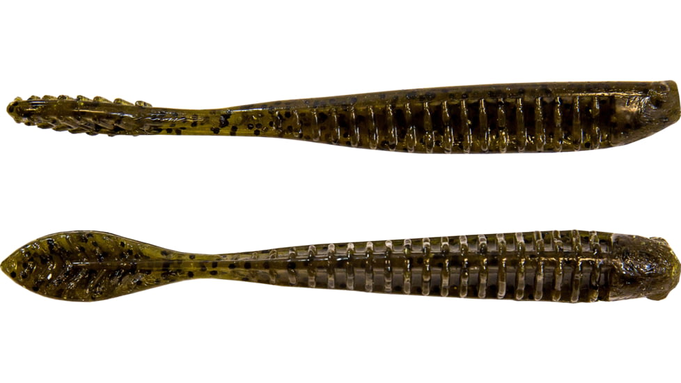 Z-man Trick Shotz Soft Bait, 5 pack, 4.2 in, Green Pumpkin, TS42-46PK5