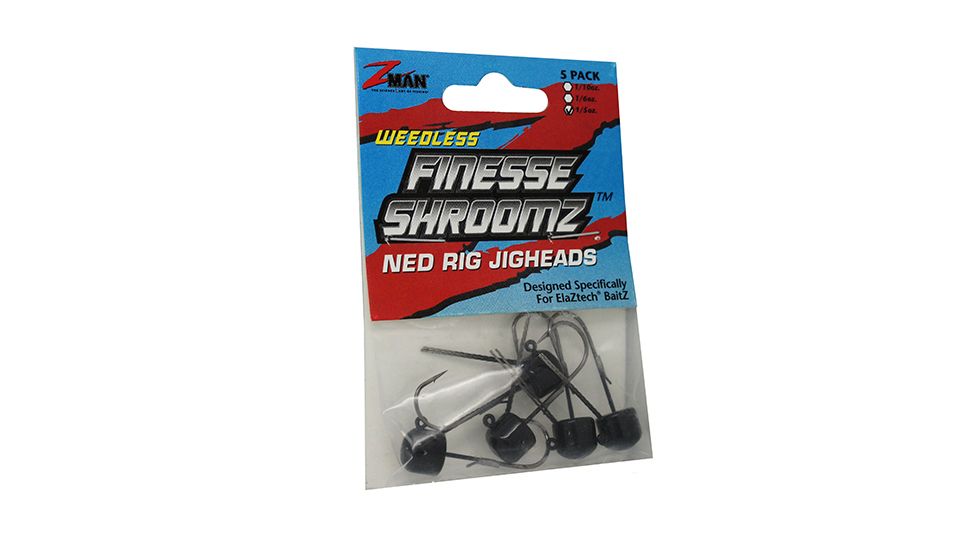 Z-man ShroomZ Finesse Jig, 1/15oz, Green Pumpkin, FJH115-01PK5