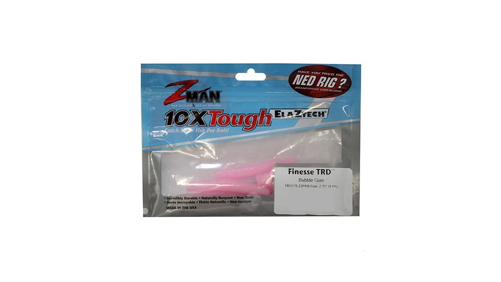 Z-man FINESSE TRD 2.75 BUBBLE GUM 8PK TRD275-23PK8