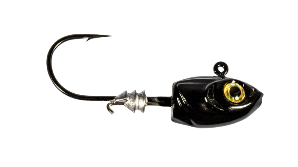 Z-man Micro Shad Jig Head, 4 Pack, Black, 3/16oz, MSH316-02PK4