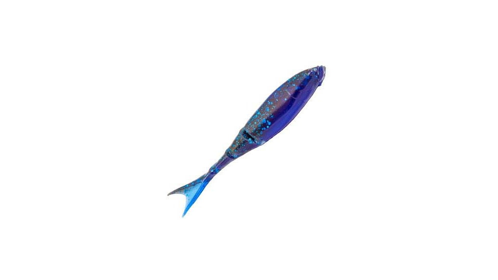 Z-man Razor Shadz Swimbait, 4 pack, 4.5 in, Black/Blue Laminate, RSHAD45-64PK4