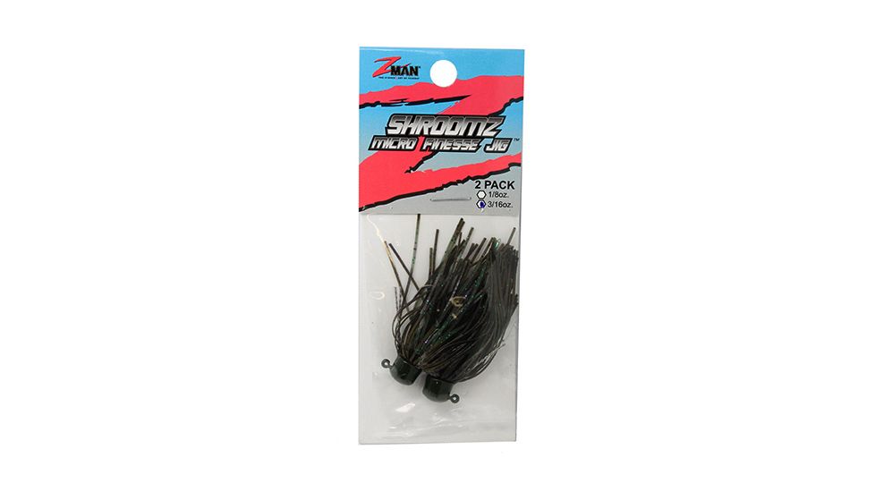 Z-man SHROOMZ MICRO FINS JIG1/8ozCANDY CRAW2PK MFJ18-04PK2