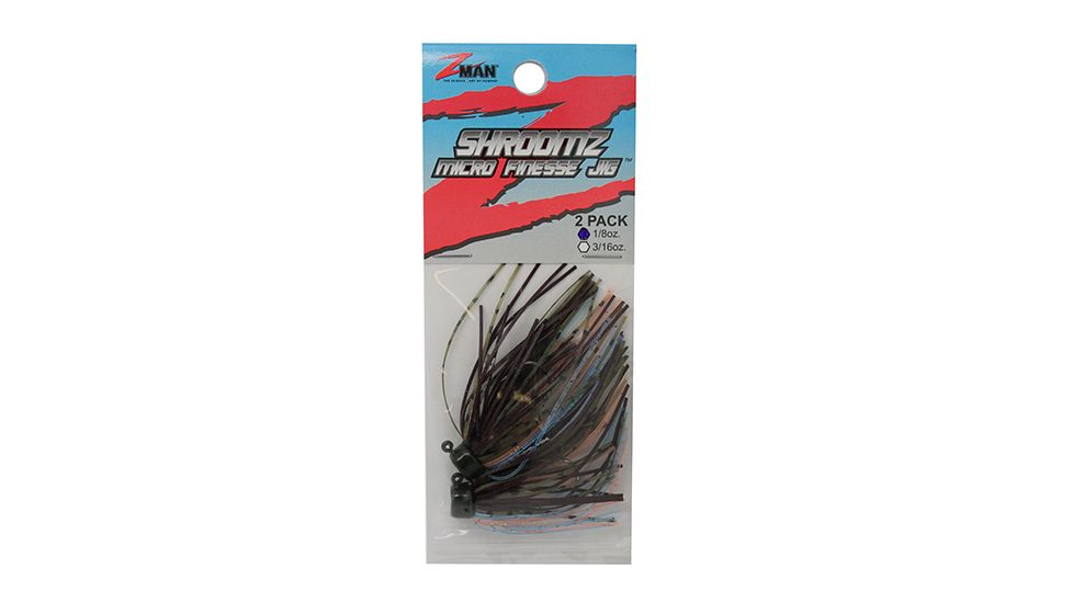 Z-man SHROOMZ MICRO FINS JIG3/16ozPOND SCUM2PK MFJ316-06PK2
