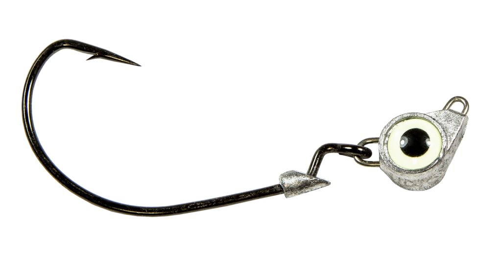 Z-man Texas Eye Jigheads, Glow, 1/4oz, 3 per Pack, TXJH14-03PK3