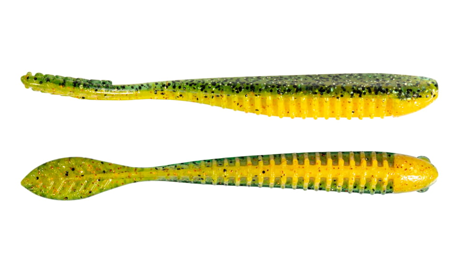 Z-man Trick Shotz Soft Bait, 5 pack, 4.2 in, Pro Yellow Perch, TS42-375PK5