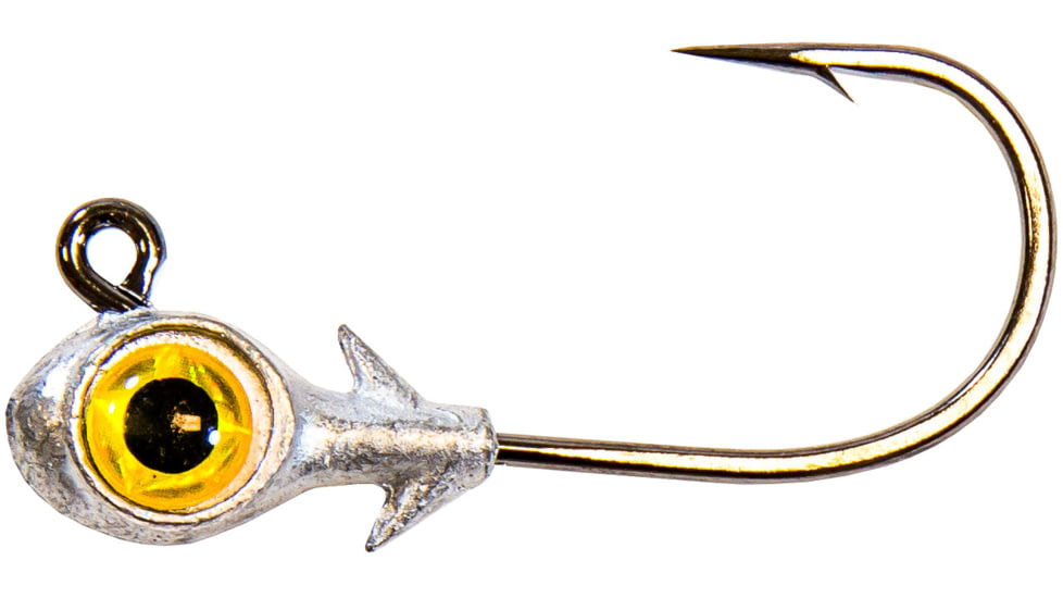 Z-man Trout Eye Finesse Jigheads, Gold, 3/16oz, 3 per Pack, TEFH316-04PK3