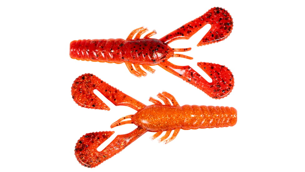 Z-Man Turbo Crawz 4in Fire Craw 6 Pack, TCRAW4-370PK6