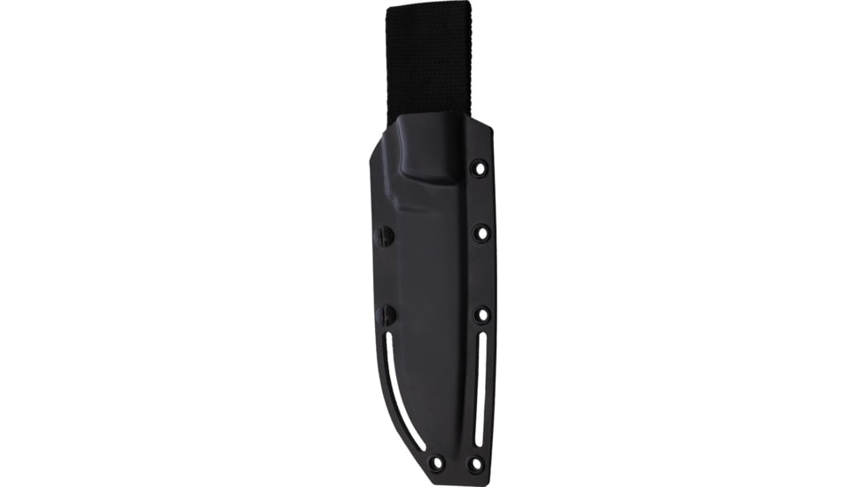 ZA-PAS Knives Ultra Outdoor G10 Fixed Blade Knife, 9.75in Overall, 5in Black Cerakote Carbon Steel Blade, Black G10 Handle, ABS Sheath, S0030