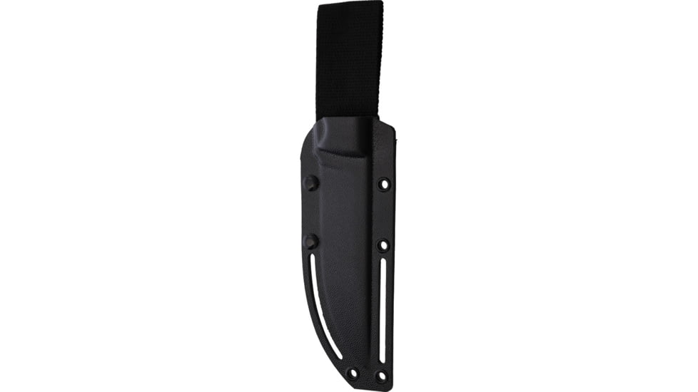 ZA-PAS Knives Urban Tactic G10 Fixed Blade Knife, 9.88in Overall, 5in Black Cerakote Carbon Steel Blade, Black G10 Handle, ABS Sheath, S0032