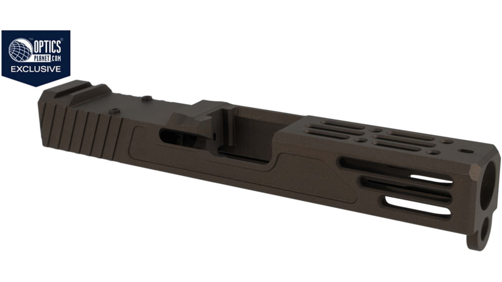 Zaffiri OPMOD Z51M Glock 19 Gen 3 Pistol Slide w/RMR Cut, Burnt Bronze, Zaffiri OPMOD.19.BB