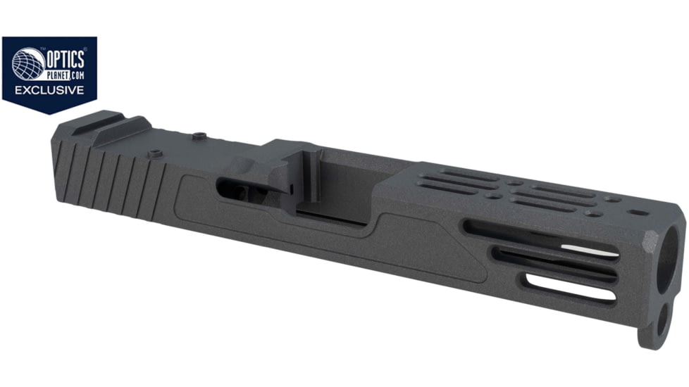 Zaffiri OPMOD Z51M Glock 19 Gen 3 Pistol Slide w/RMR Cut, Dark Grey, Zaffiri OPMOD.19.DG