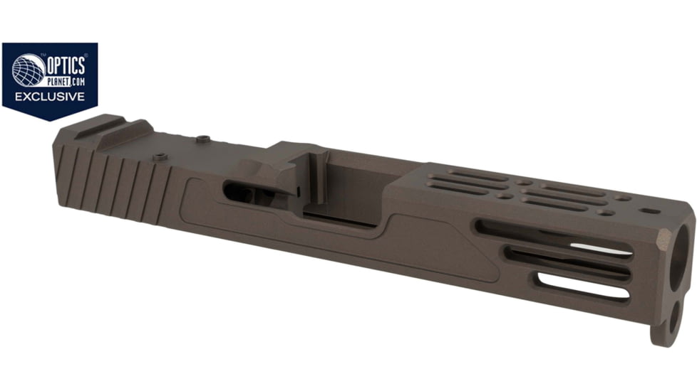 Zaffiri OPMOD Z51M Glock 19 Gen 3 Pistol Slide w/RMR Cut, Smoked Bronze, Zaffiri OPMOD.19.DBB