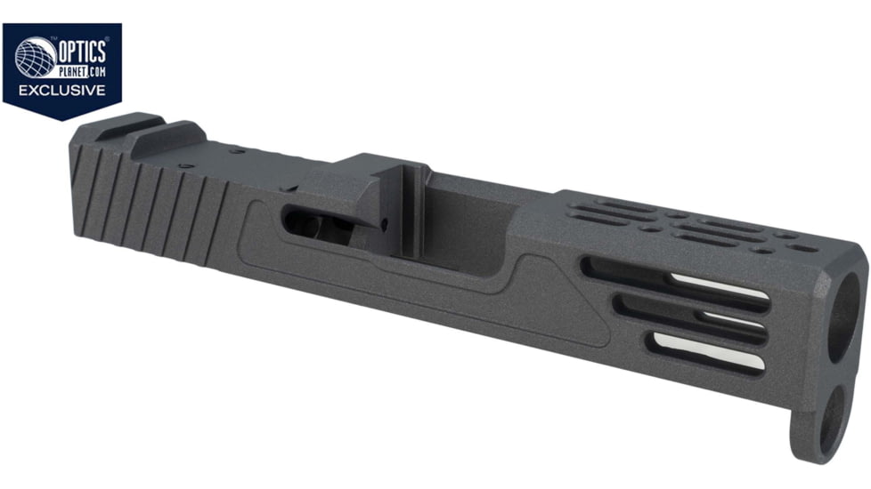 Zaffiri OPMOD Z51M Glock 43/43X Pistol Slide w/RMSc Cut, Dark Grey, Zaffiri OPMOD.43.DG