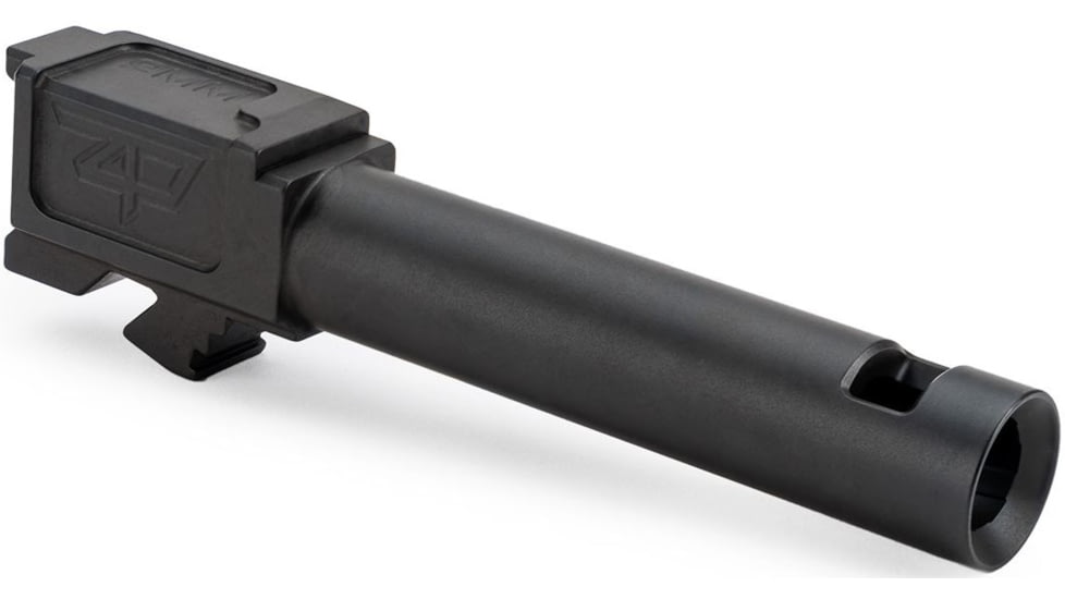 Zaffiri Precision Chunk Ported Pistol Barrel, Glock 19 Gen 1-4, 9mm, Twist 1-10, 416R Stainless Steel, Black Nitride, ZP.19BCPBN