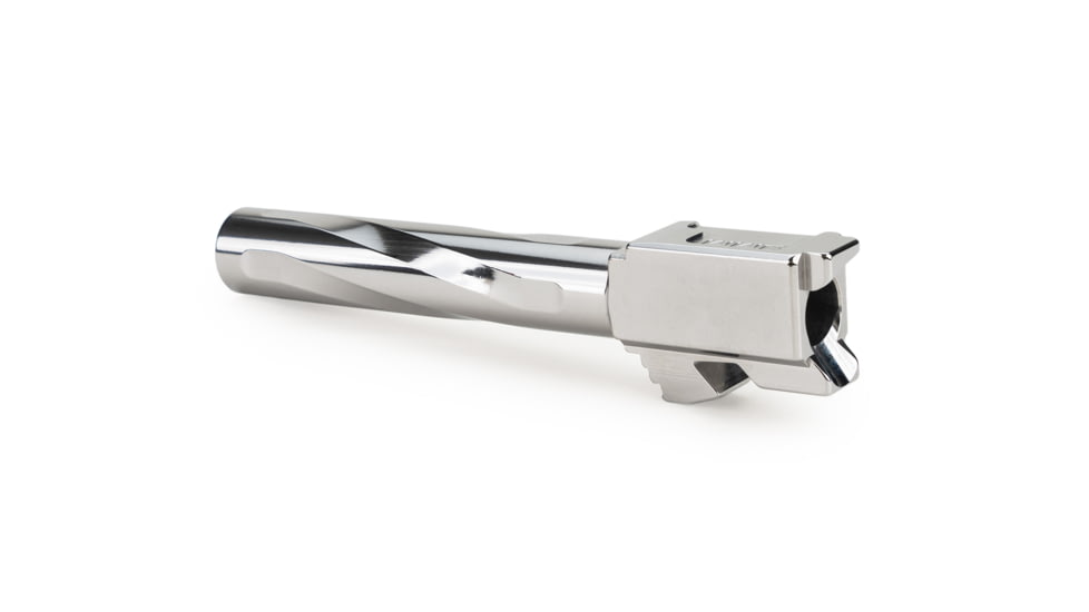 Zaffiri Precision Flush and Crown Glock 17 Gen 3, Glock 17 Gen 4 9mm Luger Non-Threaded Pistol Barrel, 4.37in, 1-10 RH Twist, Polished, Stainless, BA-G17G14-FC-SS