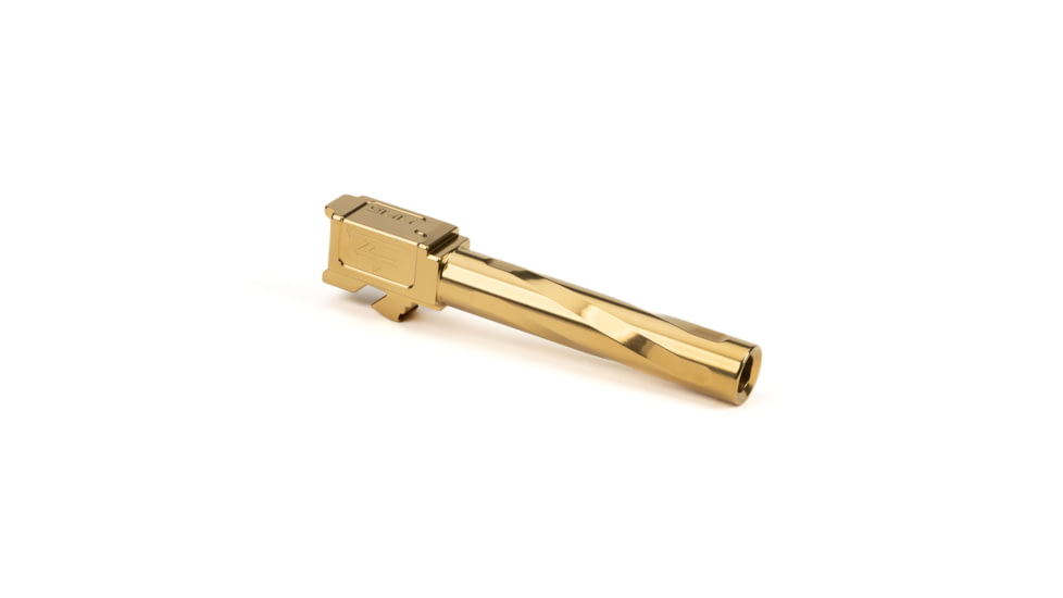 Zaffiri Precision Flush and Crown Glock 17 Gen 5 9mm Luger Non-Threaded Pistol Barrel, 4.42in, 1-10 RH Twist, PVD, Gold, BA-G17G5-FC-GLD