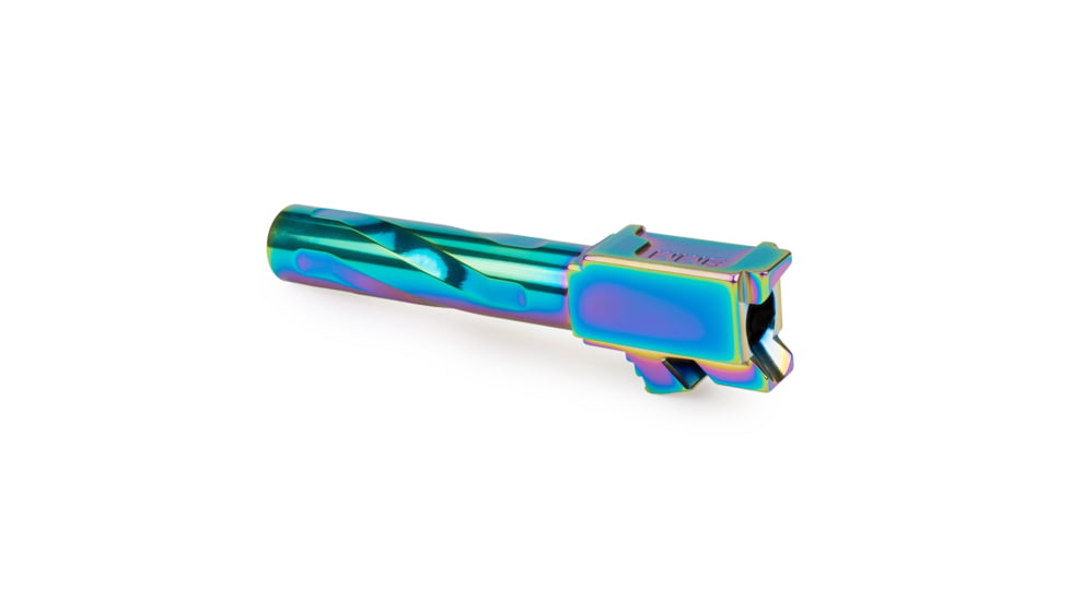 Zaffiri Precision Flush and Crown Glock 19 Gen 3, Glock 19 Gen 4 9mm Luger Non-Threaded Pistol Barrel, 3.90in, 1-10 RH Twist, PVD, Spectrum, BA-G19G14-FC-SPC