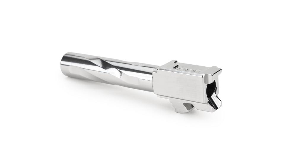 Zaffiri Precision Flush and Crown Glock 19 Gen 3, Glock 19 Gen 4 9mm Luger Non-Threaded Pistol Barrel, 3.90in, 1-10 RH Twist, Polished, Stainless, BA-G19G14-FC-SS