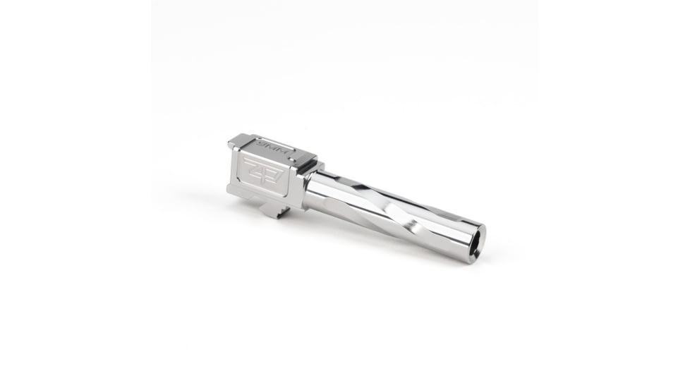 Zaffiri Precision Flush and Crown Glock 19 Gen 3, Glock 19 Gen 4 9mm Luger Non-Threaded Pistol Barrel, 3.90in, 1-10 RH Twist, Polished, Stainless, BA-G19G14-FC-SS