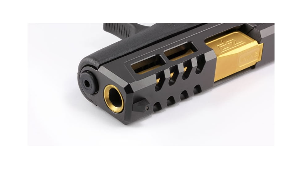 Zaffiri Precision Flush and Crown Glock 48 9mm Luger Non-Threaded Pistol Barrel, 4.08in, 1-10 RH Twist, PVD, Gold, BA-G48-FC-GLD