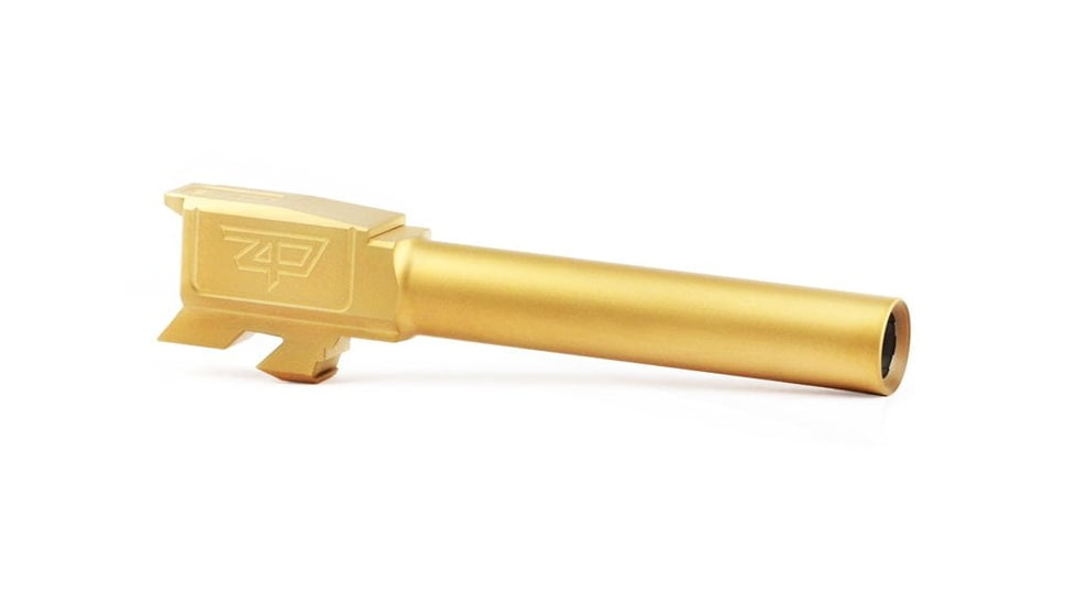 Zaffiri Precision Flush and Crown Glock 48 9mm Luger Non-Threaded Pistol Barrel, 4.08in, 1-10 RH Twist, PVD, Gold, BA-G48-FC-GLD