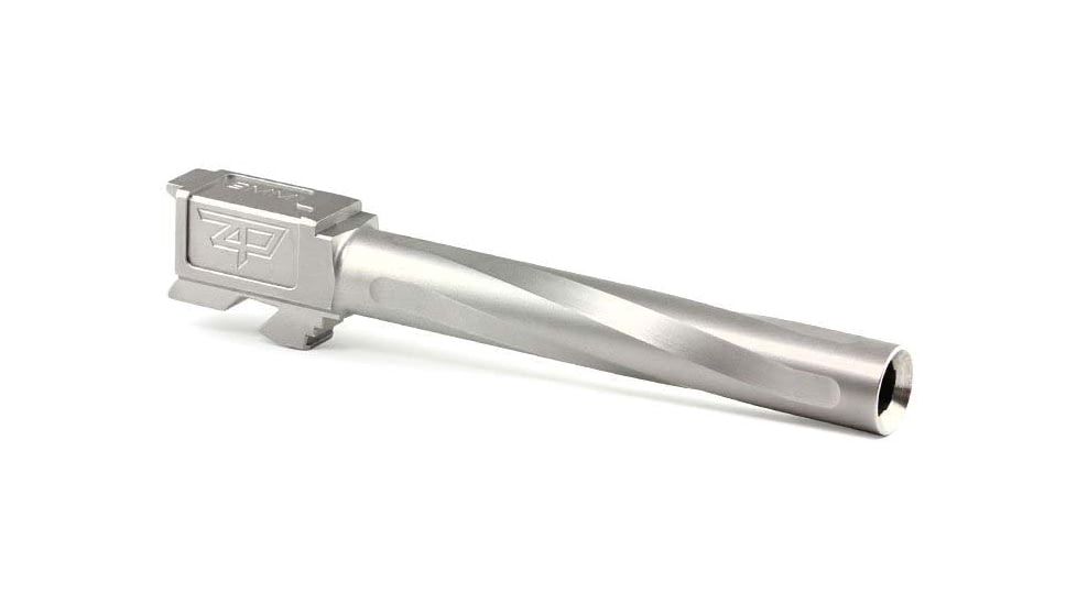 Zaffiri Precision Flush and Crown Pistol Barrel, Glock 34 Gen 5, 9mm, 1/10 Twist, 416R Stainless Steel, Stainless Steel, ZP.34G5BSS