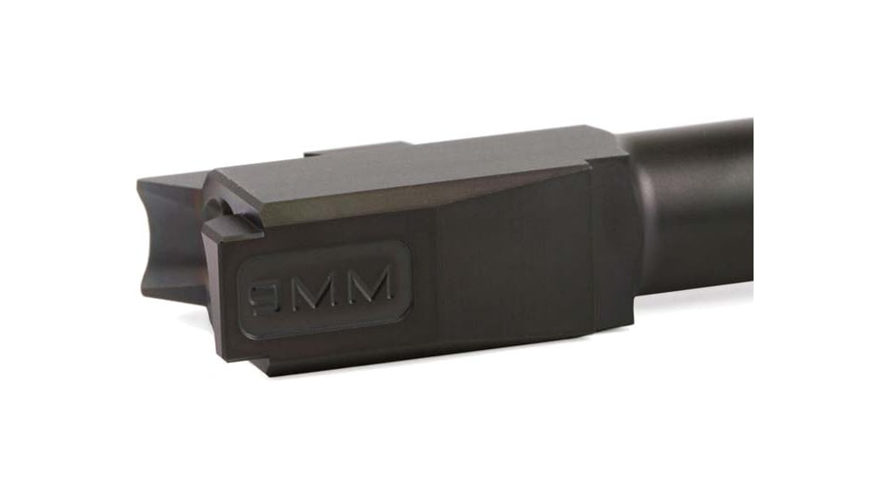 Zaffiri Precision Flush and Crown Ported Pistol Barrel, Glock 43/43x ZPS.P, 9mm, 1/10 Twist, 416R Stainless Steel, Black Nitride, ZP.43BPBN
