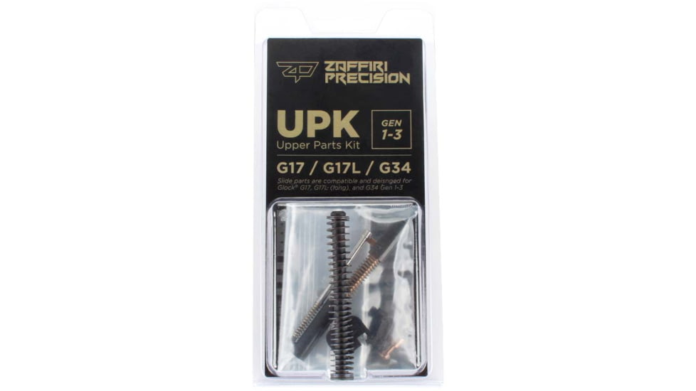 Zaffiri Precision Glock 17/34/17L Gen 1-3 Upper Parts Kit, Metal/Plastic, 17.34.UPK