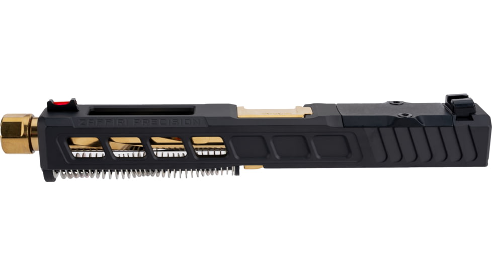 Zaffiri Precision Glock 17 Gen 3 ZPS.3 Complete Upper Threaded RMR Cut, Gold, Black, ZPS.3.17.BLK.CU