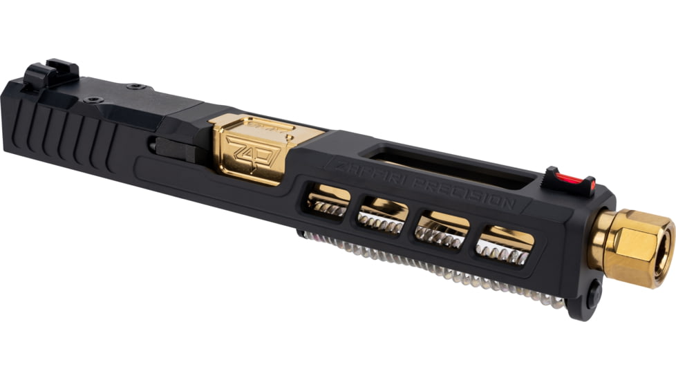 Zaffiri Precision Glock 17 Gen 3 ZPS.3 Complete Upper Threaded RMR Cut, Gold, Black, ZPS.3.17.BLK.CU