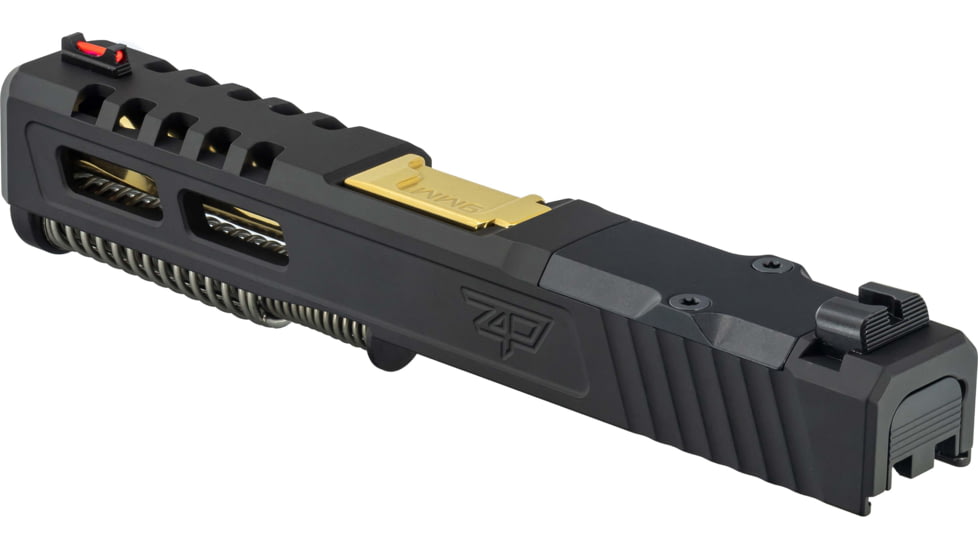 Zaffiri Precision Glock 19 Gen 5 ZPS.2 Complete Upper RMR Cut, Gold, Black, ZPS.2.19.G5.BLK.CU.2