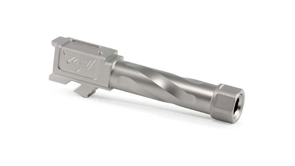 Zaffiri Precision Glock 26 Gen 1-4 Threaded Pistol Barrel, 9mm Caliber, 1/2x28 Threads Per Inch, 416R Stainless Steel, Stainless Steel, ZP.26BTSS