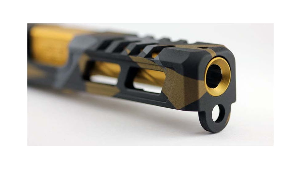 Zaffiri Precision Glock 26 Gen 1-4 Flush and Crown Pistol Barrel, 9mm Caliber, 1-10 Twist, 416R Stainless Steel, Titanium Nitride, ZP.26BG