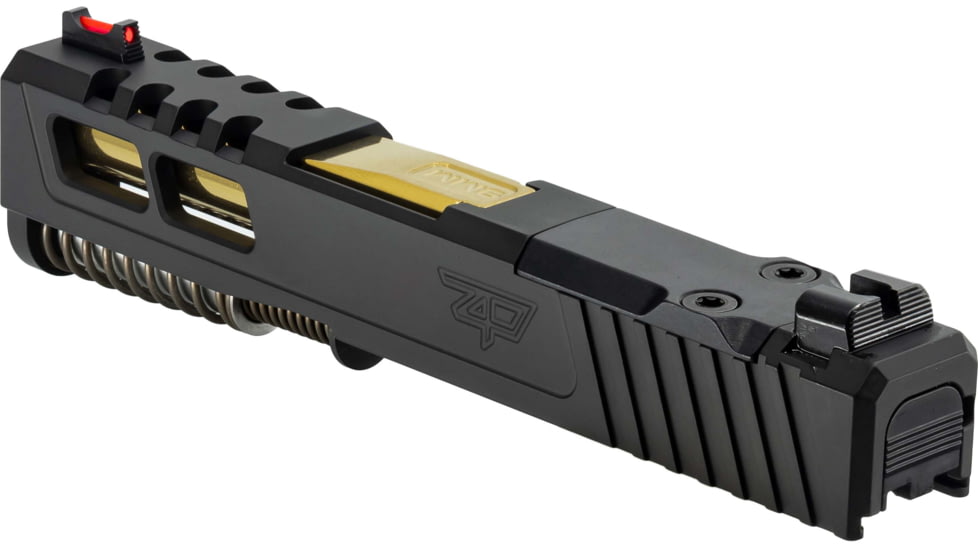 Zaffiri Precision Glock 43 ZPS.2 Complete Upper RMSc Cut, Gold, Black, ZPS.2.43.BLK.CU.2