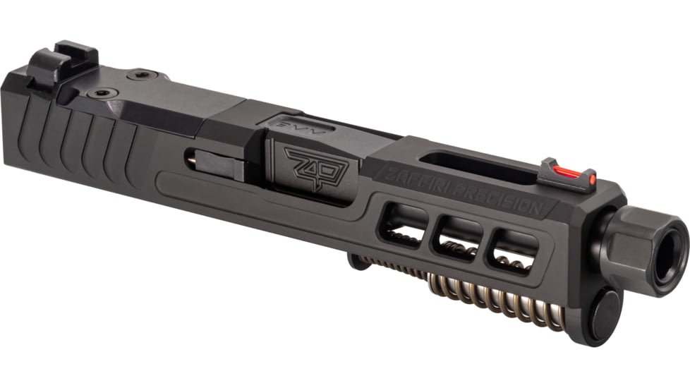 Zaffiri Precision Glock 43 ZPS.3 Complete Upper Threaded RMSc Cut, Black Nitride, Black, ZPS.3.43.BLK.CU.2