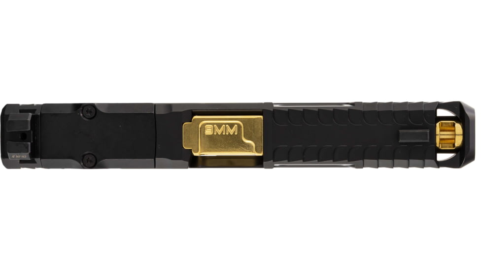 Zaffiri Precision IBS Glock 17 Gen 3 Complete Pistol Slide, PVD, Black/Gold, G17G3-IBS-RMR-BLK-CP-GLD